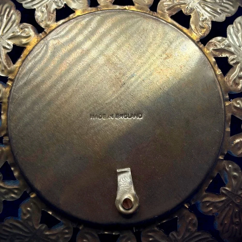 Vintage Composer Wall Hangings Tin Copper Tone Medallion Art Made England 6